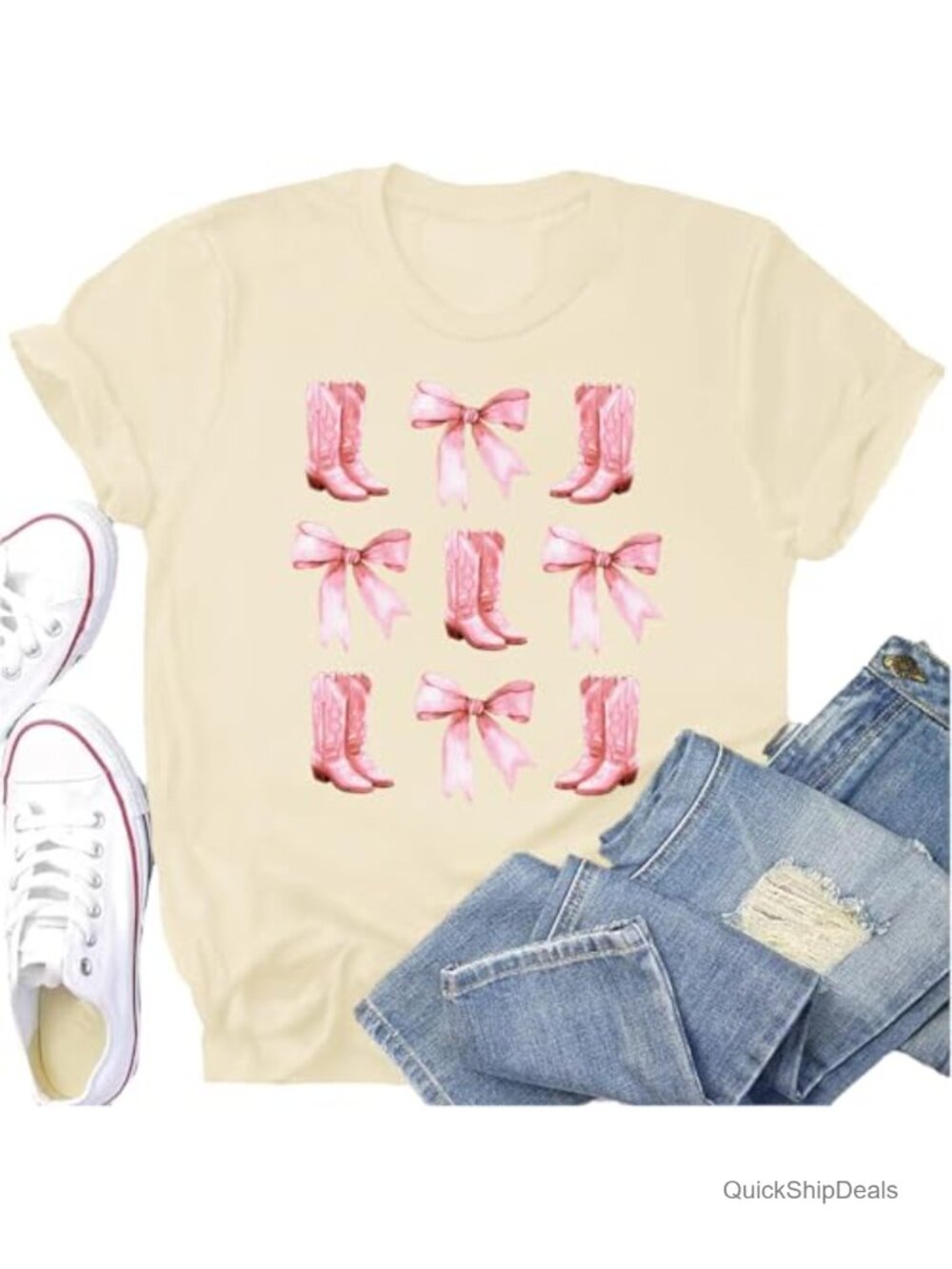 Western Cowgirl Tee Polyester Rayon Spandex Country Music Shirt
